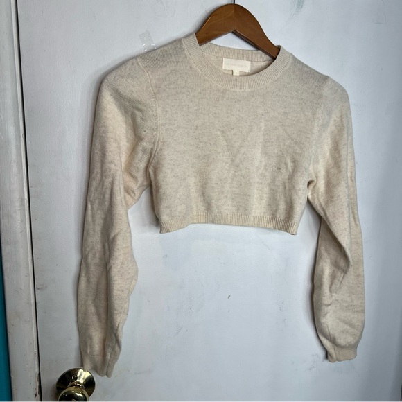 My Mum made it cropped long sleeves knit sweater - Picture 1 of 6
